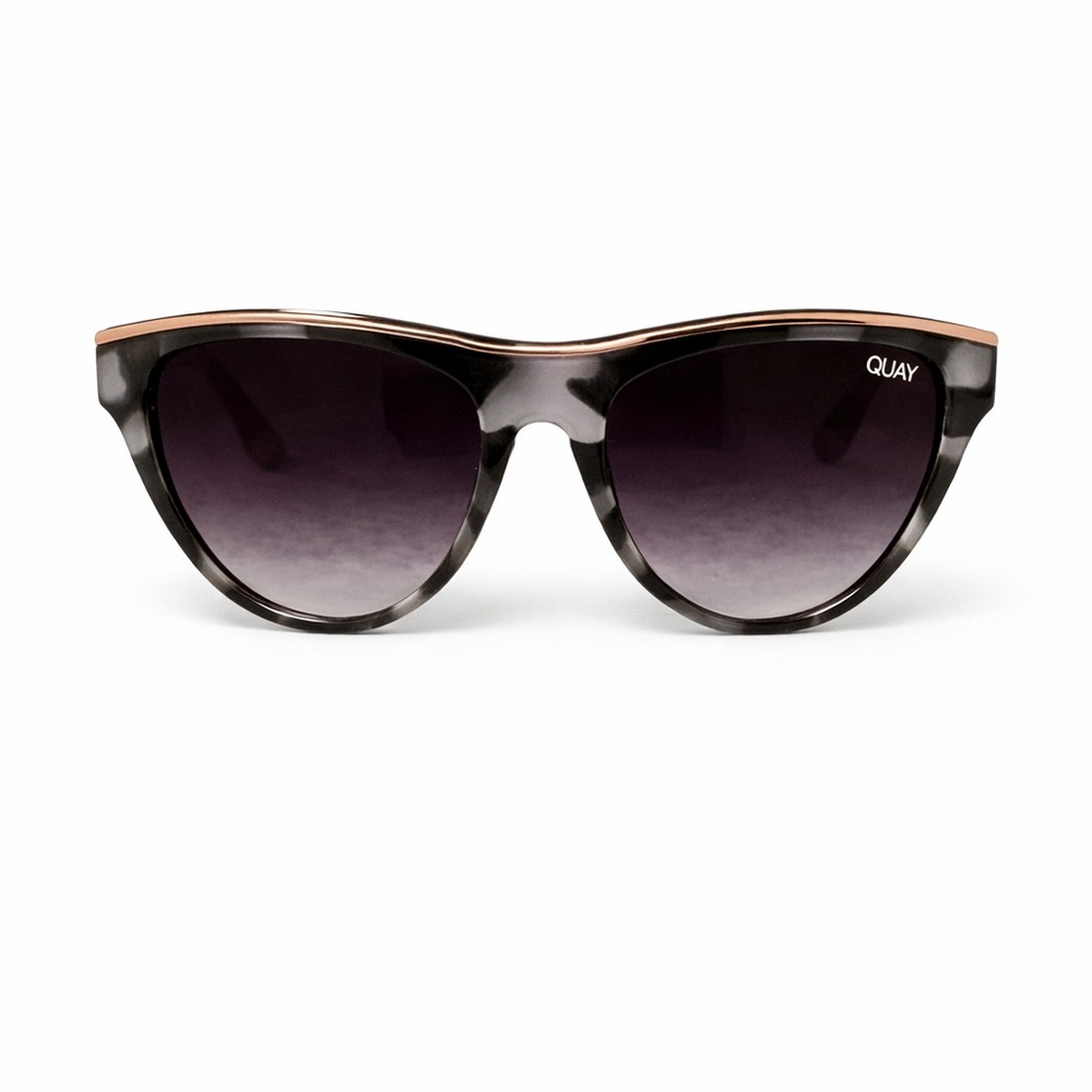 Quay Australia Women’s Sunglasses Grey Tortoise Frame Gradient Lens